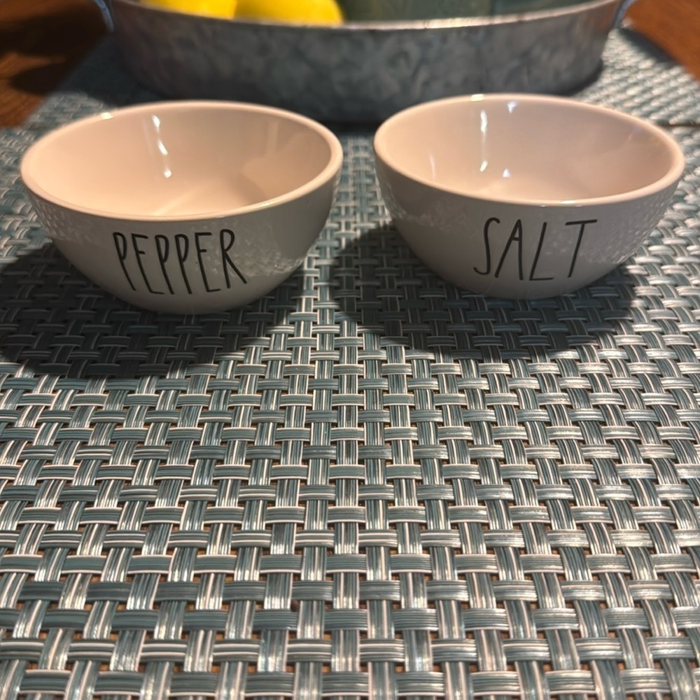 Rae Dunn Salt & Pepper Small Cellars